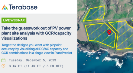 Webinar Recording: Take the guesswork out of PV power plant site analysis with GCR/capacity visualizations in PlantPredict