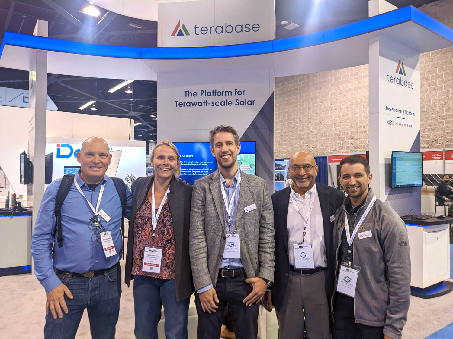 Terabase team at a tradeshow